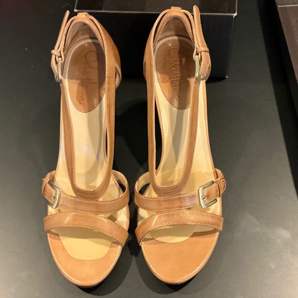 Calvin Klein Brown Strappy Heels